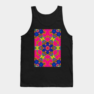 Hexagon abstract bright colors Tank Top